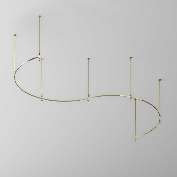 Шинопровод круглый из полукругов 1800мм Maytoni Technical FLARITY Busbar trunkings Flarity TRX154-2SR-D1800-BS