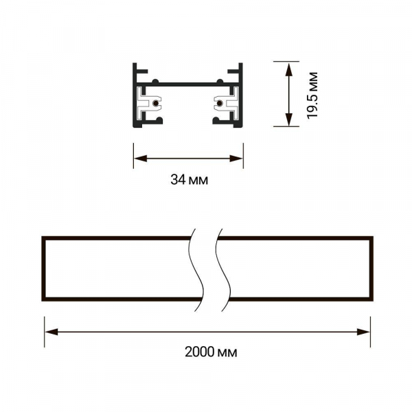 Шинопровод Jazzway PTR 2M-WH 5010727 Шинопровод Jazzway PTR 2M-WH 5010727