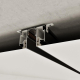 Шинопровод для монтажа в натяжной потолок 2м (CLAMP) Novotech Flum Clamp For Novotech 135326