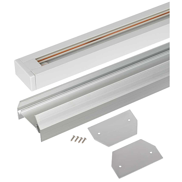 Комплект ЭРА TR-SET-200-1PT-PC WH шинопровод однофазный с профилем для натяжного потолка Б0072544