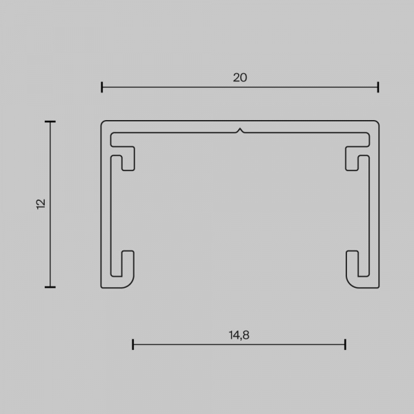 Шинопровод накладной Maytoni Technical Busbar trunkings Basity TRX172-112B Шинопровод накладной Maytoni Technical Busbar trunkings Basity TRX172-112B