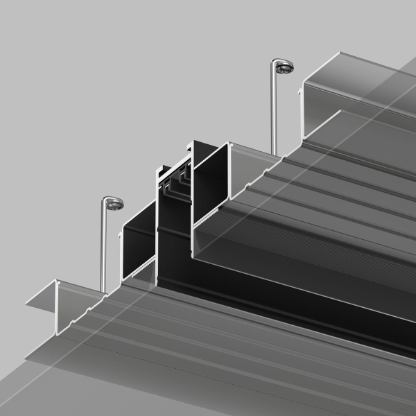 Шинопровод встраиваемый однофазный Denkirs Smart TR2012-BK