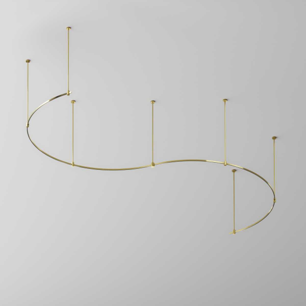 Шинопровод круглый из полукругов 1800мм Maytoni Technical FLARITY Busbar trunkings Flarity TRX154-2SR-D1800-BS