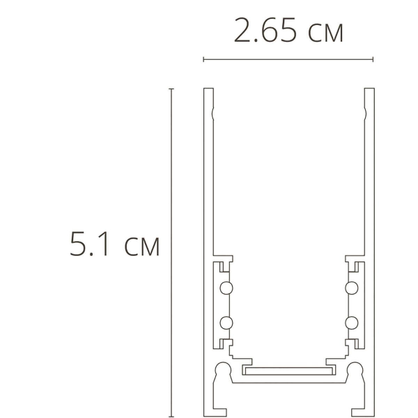 Магнитный шинопровод Arte Lamp Linea-accessories A460233 Магнитный шинопровод Arte Lamp Linea-accessories A460233