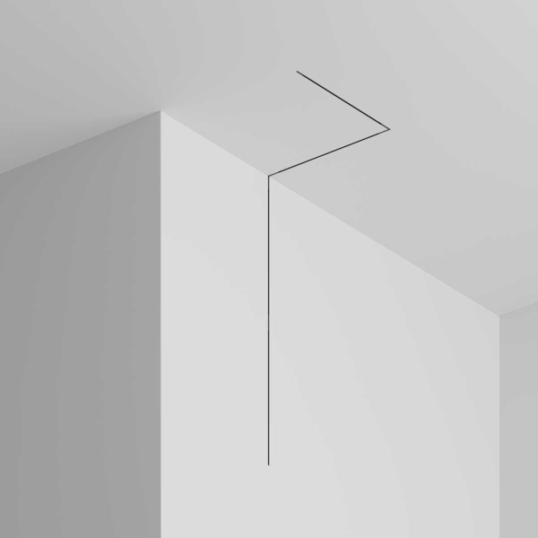 Шинопровод 1м Exility X встраиваемый под ГКЛ 12,5мм Maytoni Technical EXILITY X Busbar trunkings Exility X TRX239-421.12B