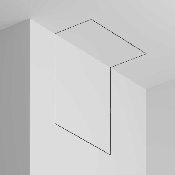 Шинопровод 2м Exility X встраиваемый под ГКЛ 12,5мм Maytoni Technical EXILITY X Busbar trunkings Exility X TRX239-422.12B