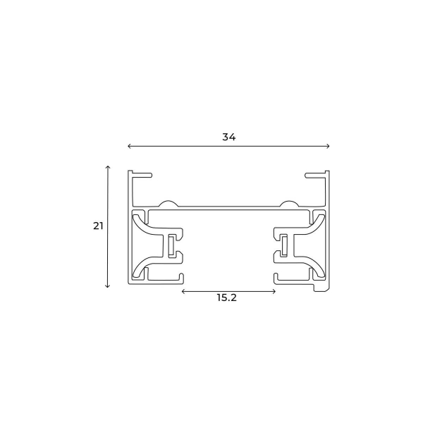 Шинопровод накладной Hesby Lighting Skylite Однофазный 220В-2м, белый HSBL_0027 Шинопровод накладной Hesby Lighting Skylite Однофазный 220В-2м, белый HSBL_0027