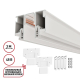 Шинопровод для монтажа в натяжной потолок 3м (CLAMP) Novotech Flum Clamp For Novotech 135327