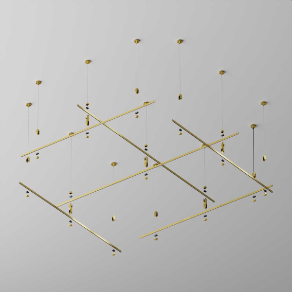 Шинопровод Maytoni Technical Flarity латунь 2м TRX154-112BS