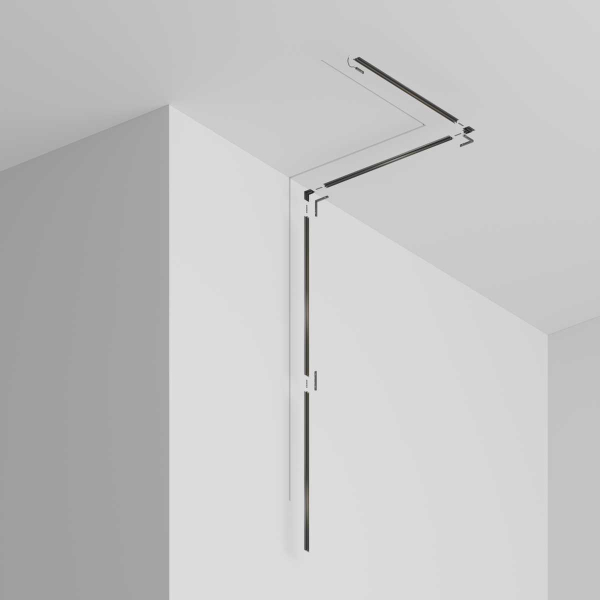 Шинопровод 1м Exility X встраиваемый под ГКЛ 12,5мм Maytoni Technical EXILITY X Busbar trunkings Exility X TRX239-421.12B