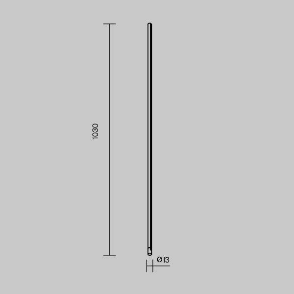 Шинопровод 1м вертикальный Maytoni Technical ARITY Busbar trunkings Arity TRX234-V-1B