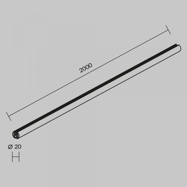 Шинопровод накладной/подвесной Maytoni Technical Busbar trunkings Levity TRX184-R-112B Шинопровод накладной/подвесной Maytoni Technical Busbar trunkings Levity TRX184-R-112B