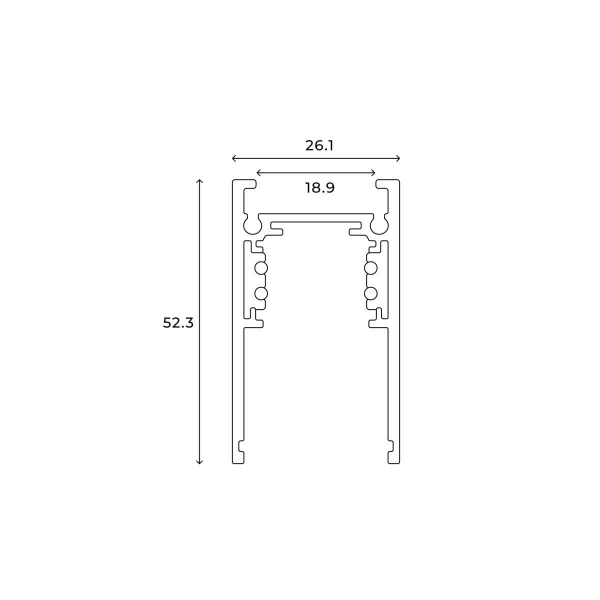 Шинопровод накладной Hesby Lighting ElDeko 48В-1м, чёрный HSBL_0051 Шинопровод накладной Hesby Lighting ElDeko 48В-1м, чёрный HSBL_0051
