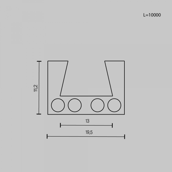 Шинопровод Maytoni Technical Busbar trunkings Elasity TRX160-1110B Шинопровод Maytoni Technical Busbar trunkings Elasity TRX160-1110B