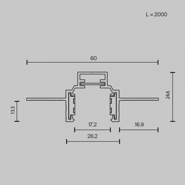 Шинопровод встраиваемый Maytoni Technical Exility Busbar TRXM034-422B Шинопровод встраиваемый Maytoni Technical Exility Busbar TRXM034-422B