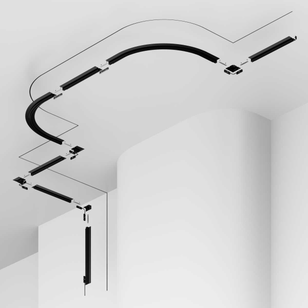 Шинопровод встраиваемый Maytoni Technical Busbar trunkings Levity TRX184-121B Шинопровод встраиваемый Maytoni Technical Busbar trunkings Levity TRX184-121B