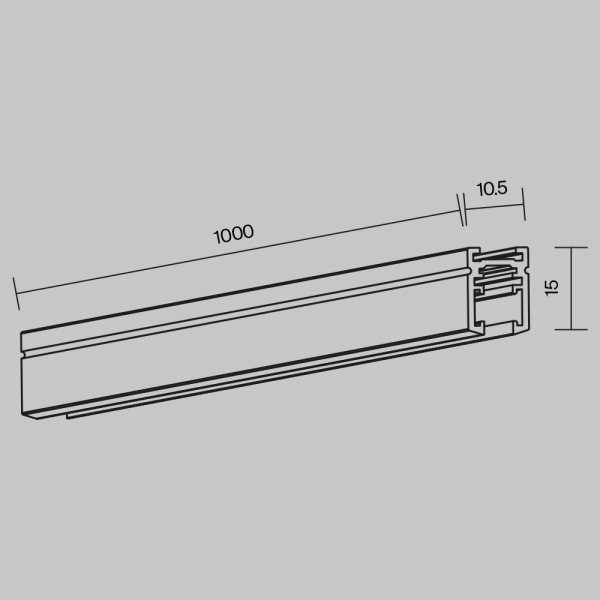 Шинопровод накладной/подвесной Maytoni Technical Busbar trunkings Levity TRX184-111B Шинопровод накладной/подвесной Maytoni Technical Busbar trunkings Levity TRX184-111B