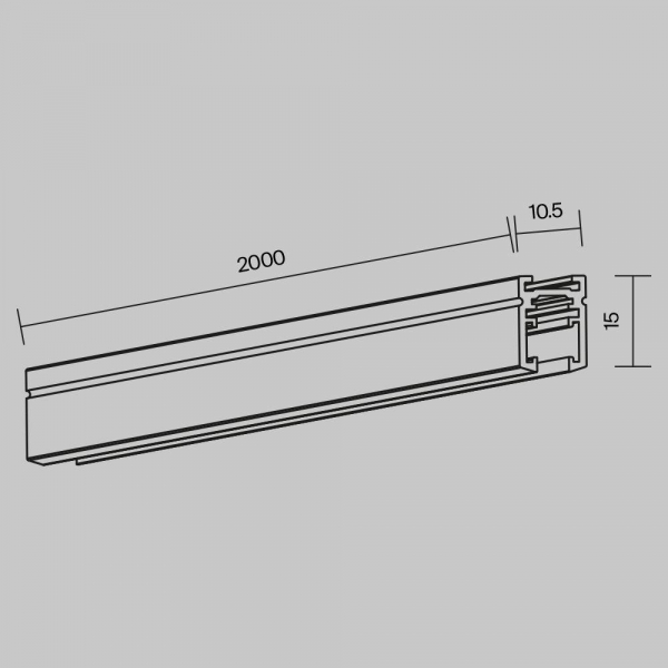 Шинопровод Maytoni Technical Levity Busbar TRX184-112B Шинопровод Maytoni Technical Levity Busbar TRX184-112B