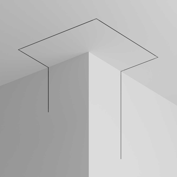 Шинопровод 3м Exility X встраиваемый под ГКЛ 12,5мм Maytoni Technical EXILITY X Busbar trunkings Exility X TRX239-423.12B