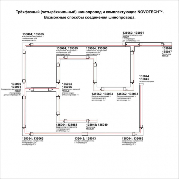 Шинопровод Novotech Port 135235 Шинопровод Novotech Port 135235