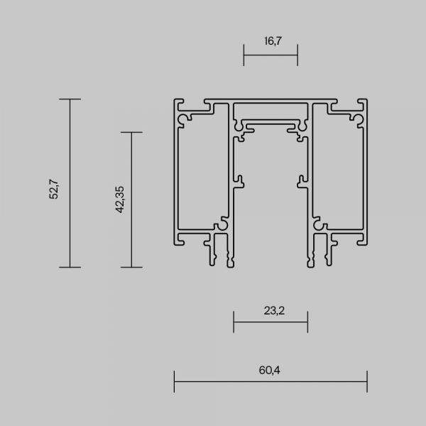 Шинопровод демпферный Maytoni Technical Exility Busbar TRX034D-422W Шинопровод демпферный Maytoni Technical Exility Busbar TRX034D-422W