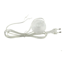 Шнур сетевой с вилкой и выключателем Uniel UCX-C21/02A-170 Clear UL-00004437