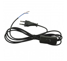 Шнур сетевой с вилкой и выключателем Uniel UCX-C10/02A-170 Black UL-00004429