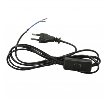 Шнур сетевой с вилкой и выключателем Uniel UCX-C10/02A-170 Black UL-00004429