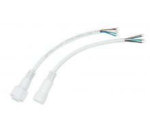 Соединительный кабель (5pin) герметичный (IP67) 5х0.5мм² белый REXANT 11-9450
