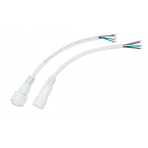 Соединительный кабель (5pin) герметичный (IP67) 5х0.5мм² белый REXANT 11-9450