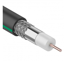 Кабель коаксиальный SAT 703 B, Cu/Al/Al, 75%, 75Ом, 100м, OUTDOOR, черный PROconnect 01-2436-1