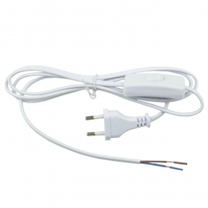 Шнур сетевой с вилкой и выключателем Uniel UCX-C10/02A-170 White UL-00004428
