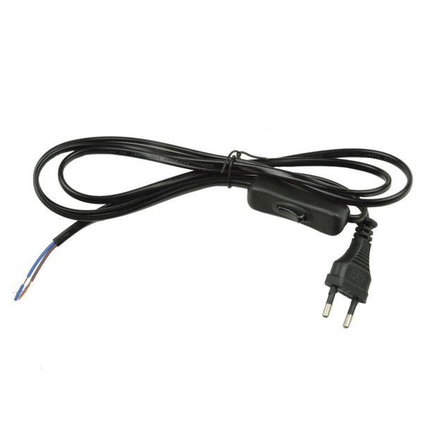 Шнур сетевой с вилкой и выключателем Uniel UCX-C11/02A-170 Black UL-00004432 Шнур сетевой с вилкой и выключателем Uniel UCX-C11/02A-170 Black UL-00004432