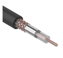 Кабель коаксиальный RG-58 A/U, 50 Ом, Cu/Al/Cu, 64%, 100м, OUTDOOR, черный REXANT 01-2003