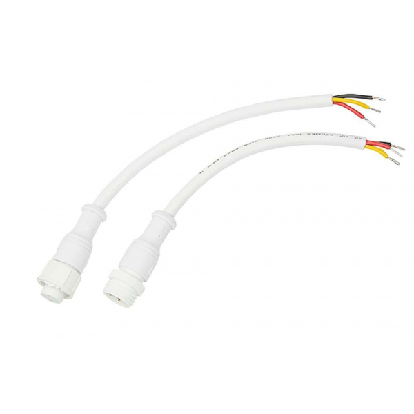 Соединительный кабель (3pin) герметичный (IP67) 3х0.5мм² белый REXANT 11-9530 Соединительный кабель (3pin) герметичный (IP67) 3х0.5мм² белый REXANT 11-9530