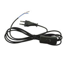 Шнур сетевой с вилкой и выключателем Uniel UCX-C10/02A-170 Black UL-00004429