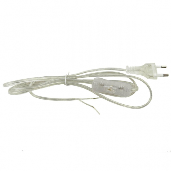 Шнур сетевой с вилкой и выключателем Uniel UCX-C11/02A-170 Clear UL-00004433 Шнур сетевой с вилкой и выключателем Uniel UCX-C11/02A-170 Clear UL-00004433