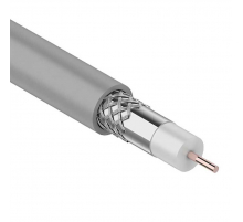 Кабель коаксиальный RG-8X, 50 Ом, CCS/Al/Al, 75%, 100м, INDOOR, серый REXANT 01-2021