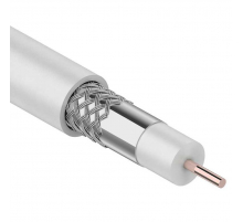 Кабель коаксиальный RG-6U, 75Ом, CCS/Al/Al, 48%, 100м, INDOOR, белый PROconnect 01-2205