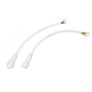 Соединительный кабель (4pin) герметичный (IP67) 4х0.75мм² белый REXANT 11-9440
