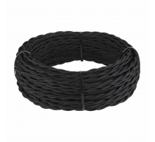 Кабель Werkel Ретро витой 2х2,5 (черный) W6452608 4690389165795