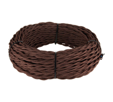 Ретро кабель Werkel витой трехжильный 2,5 мм коричневый W6453614 4690389165993