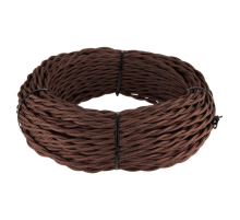 Ретро кабель Werkel витой трехжильный 2,5 мм коричневый W6453614 4690389165993