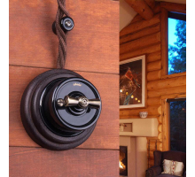 Ретро кабель Werkel витой двухжильный 2,5 мм коричневый W6452614 4690389165801