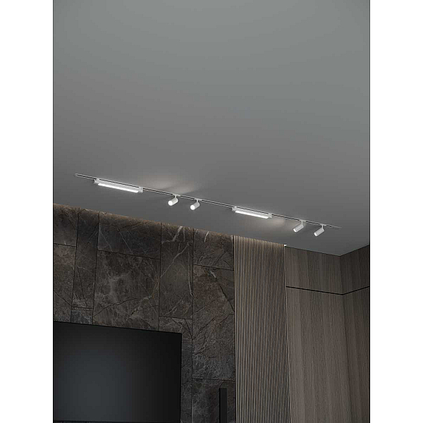 Встраиваемая однофазная трековая система Hesby Lighting Skylite №5 со светильниками HSBL_kompl_S005_VI3W3K