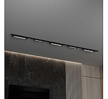 Трековая система со светильниками №8 однофазная накладная Hesby Lighting Skylite HSBL_kompl_S008_NI3B4K