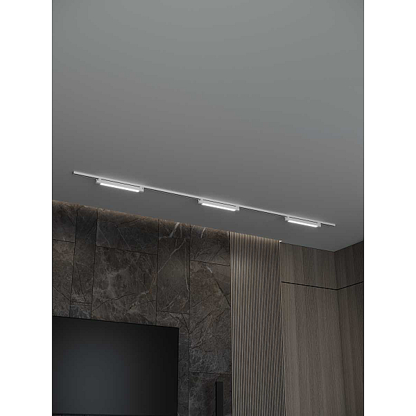 Накладная однофазная трековая система Hesby Lighting Skylite №1 со светильниками HSBL_kompl_S001_NI3W3K_01
