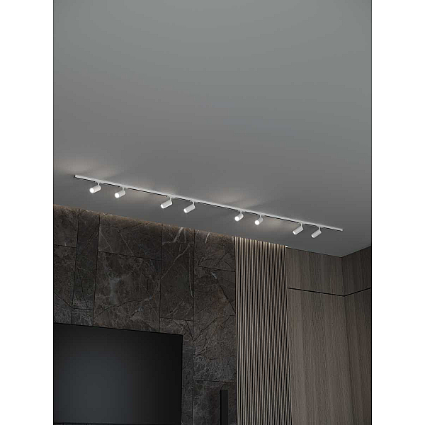 Накладная однофазная трековая система Hesby Lighting Skylite №3 со светильниками HSBL_kompl_S003_NI3W3K