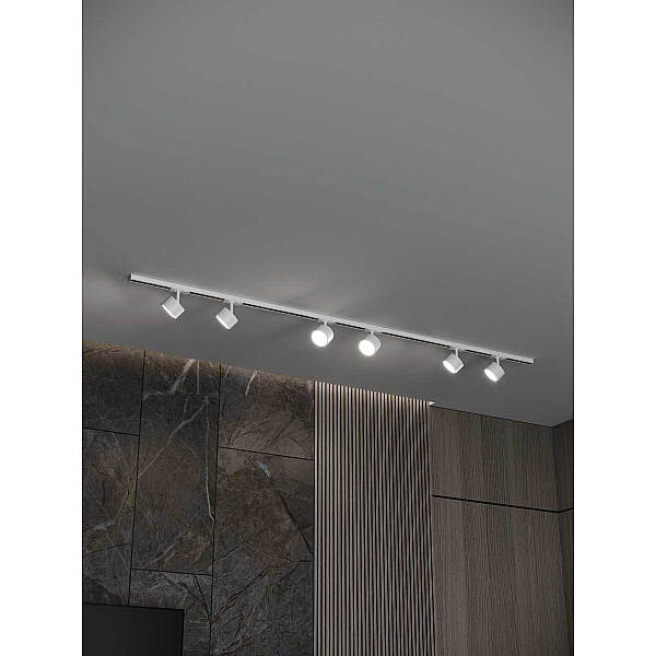 Накладная однофазная трековая система Hesby Lighting Skylite №13 со светильниками HSBL_kompl_S013_NI2W3K