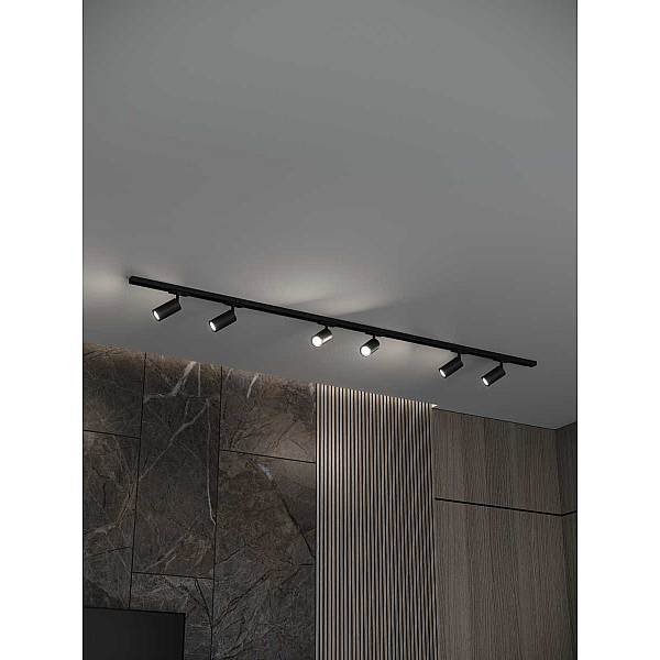 Накладная однофазная трековая система Hesby Lighting Skylite №3 со светильниками HSBL_kompl_S003_NI2B3K